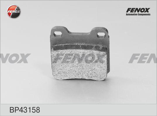 Fenox BP43158 - Тормозные колодки, дисковые, комплект avtokuzovplus.com.ua