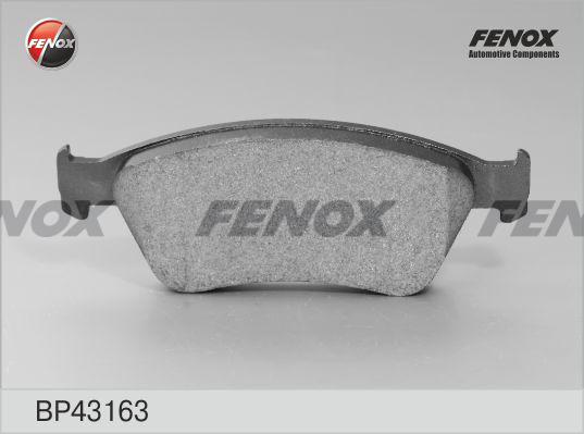 Fenox BP43163 - Гальмівні колодки, дискові гальма autocars.com.ua