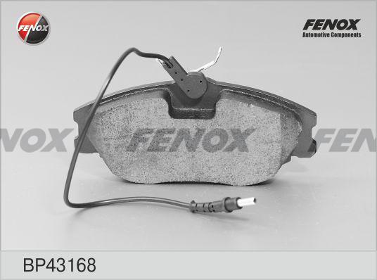 Fenox BP43168 - Тормозные колодки, дисковые, комплект avtokuzovplus.com.ua