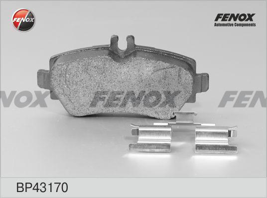 Fenox BP43170 - Гальмівні колодки, дискові гальма autocars.com.ua