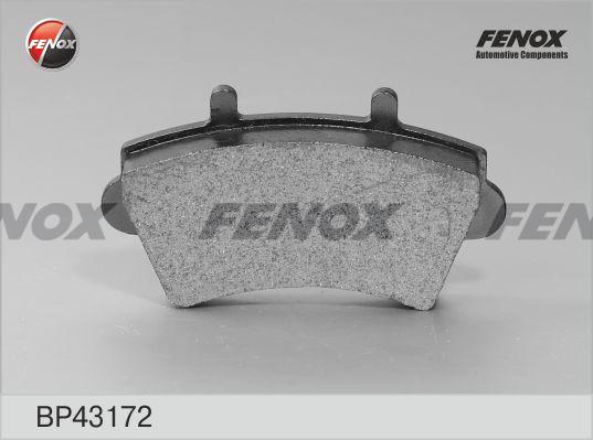 Fenox BP43172 - Тормозные колодки, дисковые, комплект avtokuzovplus.com.ua