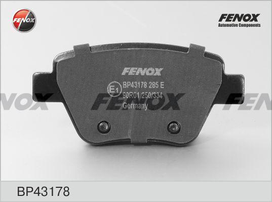 Fenox BP43178 - Тормозные колодки, дисковые, комплект autodnr.net