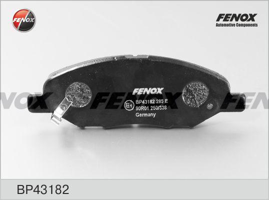Fenox BP43182 - Гальмівні колодки, дискові гальма autocars.com.ua
