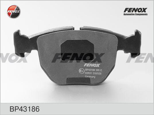 Fenox BP43186 - Тормозные колодки, дисковые, комплект avtokuzovplus.com.ua