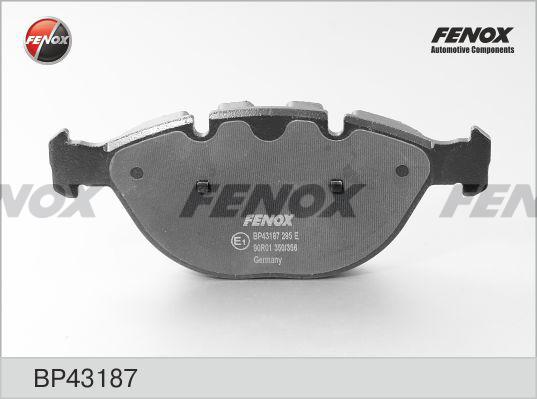 Fenox BP43187 - Тормозные колодки, дисковые, комплект avtokuzovplus.com.ua