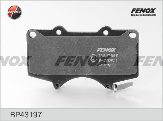 Fenox BP43197 - Гальмівні колодки, дискові гальма autocars.com.ua