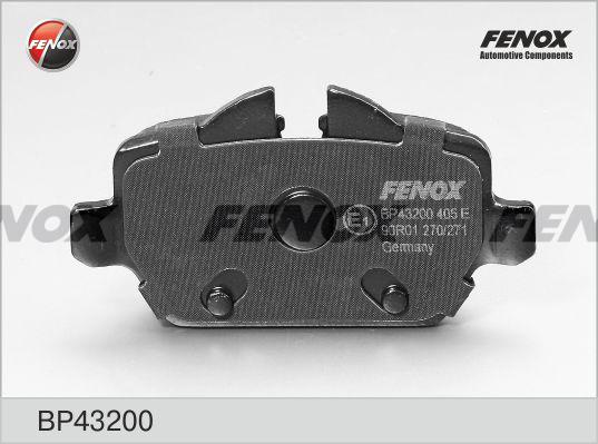 Fenox BP43200 - Тормозные колодки, дисковые, комплект avtokuzovplus.com.ua