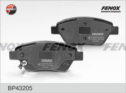Fenox BP43205 - Гальмівні колодки, дискові гальма autocars.com.ua