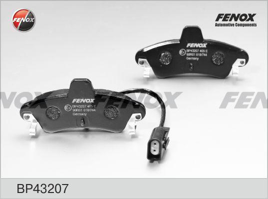 Fenox BP43207 - Гальмівні колодки, дискові гальма autocars.com.ua