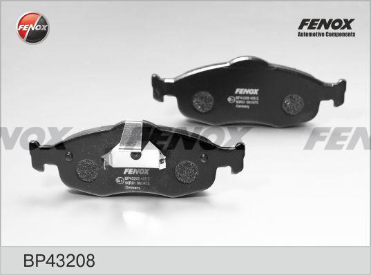 Fenox BP43208 - Гальмівні колодки, дискові гальма autocars.com.ua