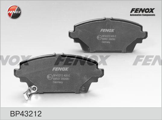 Fenox BP43212 - Тормозные колодки, дисковые, комплект autodnr.net