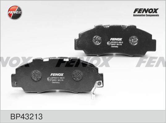 Fenox BP43213 - Гальмівні колодки, дискові гальма autocars.com.ua