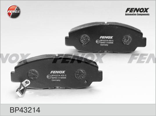 Fenox BP43214 - Тормозные колодки, дисковые, комплект autodnr.net