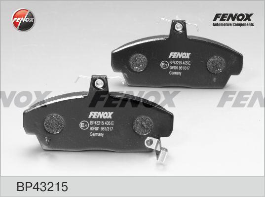 Fenox BP43215 - Гальмівні колодки, дискові гальма autocars.com.ua