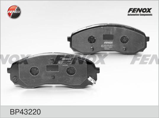 Fenox BP43220 - Гальмівні колодки, дискові гальма autocars.com.ua