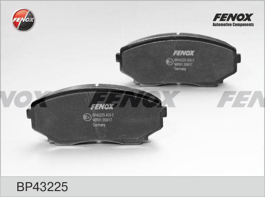 Fenox BP43225 - Гальмівні колодки, дискові гальма autocars.com.ua