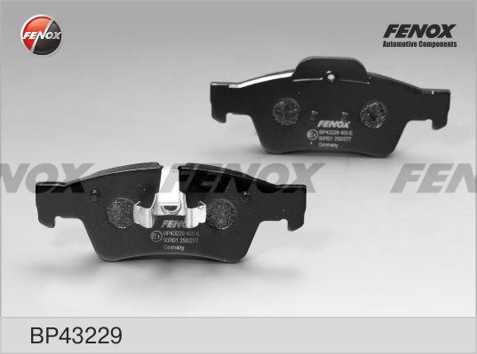 Fenox BP43229 - Тормозные колодки, дисковые, комплект autodnr.net