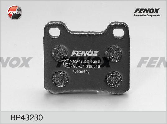 Fenox BP43230 - Тормозные колодки, дисковые, комплект avtokuzovplus.com.ua