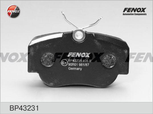 Fenox BP43231 - Колодки Диск торм.. autodnr.net