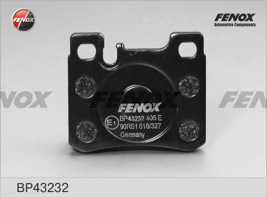 Fenox BP43232 - Тормозные колодки, дисковые, комплект avtokuzovplus.com.ua