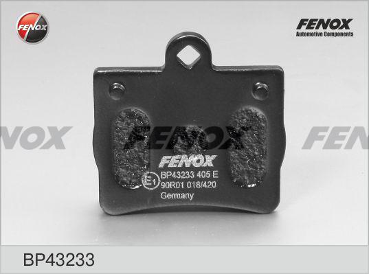 Fenox bp43233 - Тормозные колодки, дисковые, комплект autodnr.net