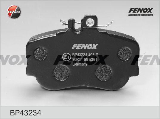 Fenox BP43234 - Тормозные колодки, дисковые, комплект avtokuzovplus.com.ua