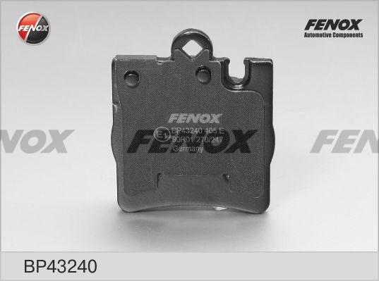 Fenox BP43240 - Тормозные колодки, дисковые, комплект autodnr.net