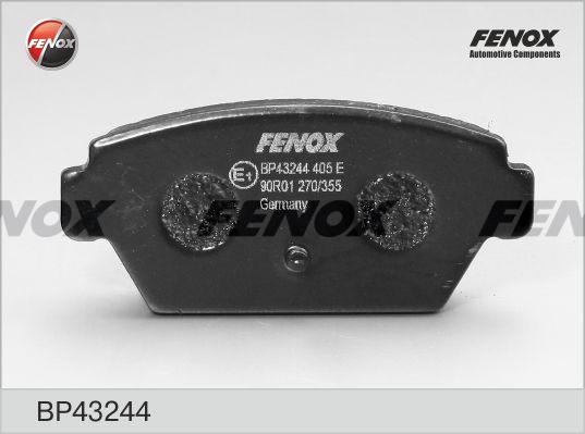 Fenox BP43244 - Гальмівні колодки, дискові гальма autocars.com.ua