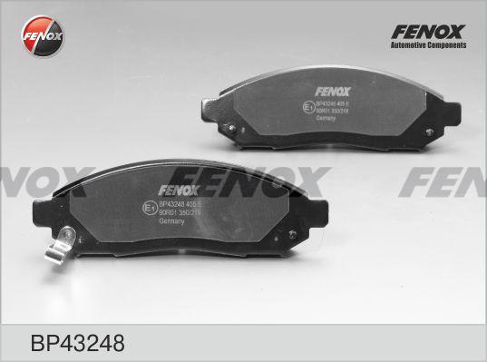 Fenox BP43248 - Тормозные колодки, дисковые, комплект avtokuzovplus.com.ua