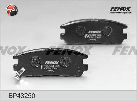 Fenox BP43250 - Тормозные колодки, дисковые, комплект autodnr.net