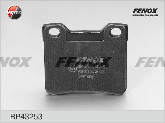 Fenox BP43253 - Тормозные колодки, дисковые, комплект avtokuzovplus.com.ua