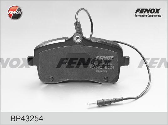 Fenox BP43254 - Тормозные колодки, дисковые, комплект autodnr.net