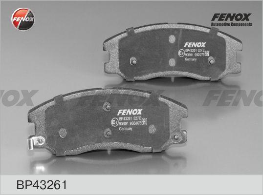Fenox BP43261 - Гальмівні колодки, дискові гальма autocars.com.ua