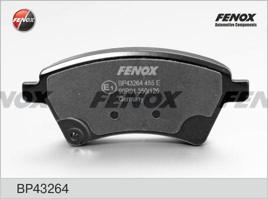 Fenox BP43264 - Гальмівні колодки, дискові гальма autocars.com.ua