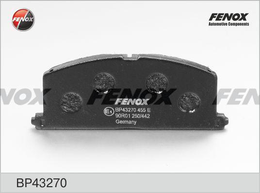 Fenox BP43270 - Гальмівні колодки, дискові гальма autocars.com.ua
