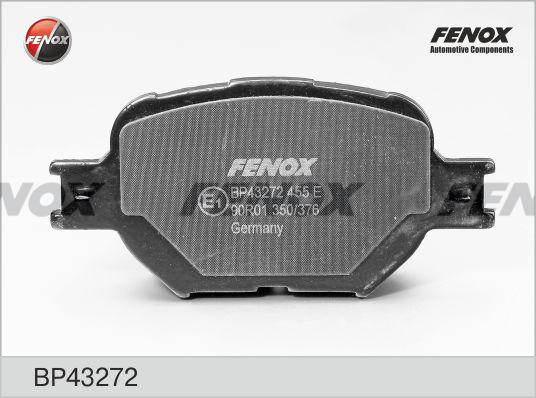 Fenox BP43272 - Тормозные колодки, дисковые, комплект avtokuzovplus.com.ua