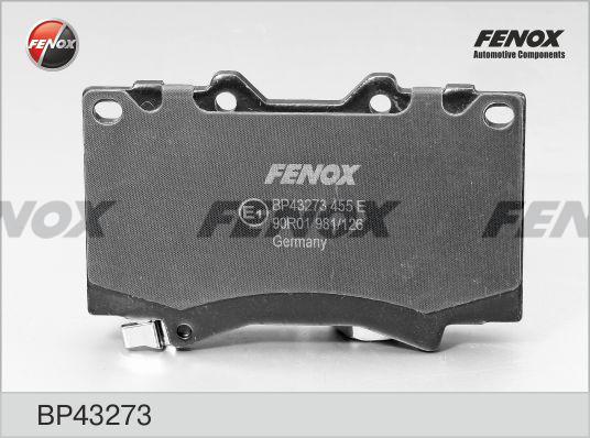 Fenox BP43273 - Тормозные колодки, дисковые, комплект autodnr.net