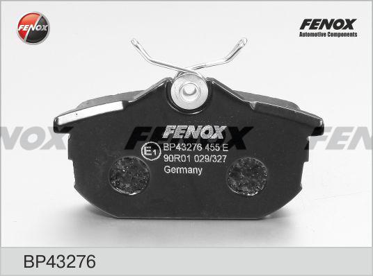 Fenox BP43276 - Гальмівні колодки, дискові гальма autocars.com.ua