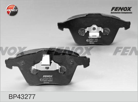 Fenox BP43277 - Тормозные колодки, дисковые, комплект avtokuzovplus.com.ua