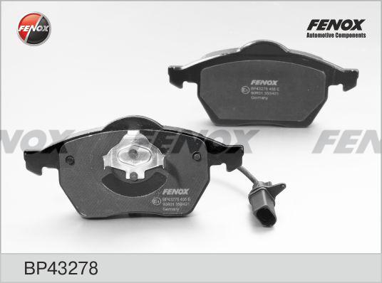 Fenox BP43278 - Гальмівні колодки, дискові гальма autocars.com.ua