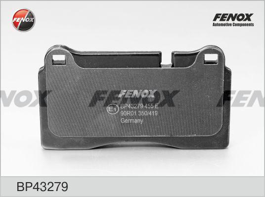 Fenox BP43279 - Тормозные колодки, дисковые, комплект avtokuzovplus.com.ua