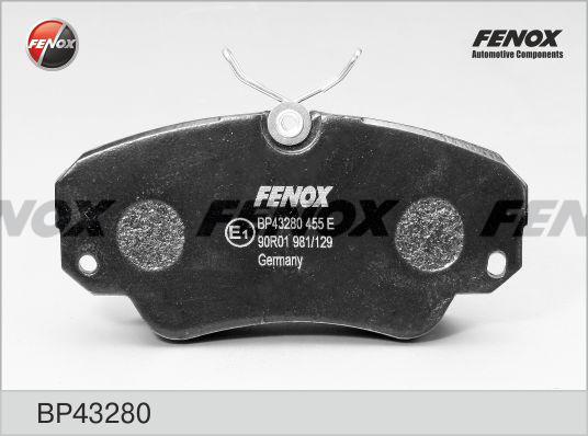 Fenox BP43280 - Гальмівні колодки, дискові гальма autocars.com.ua