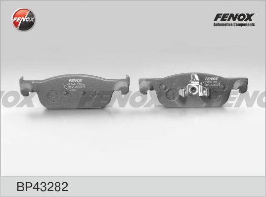 Fenox BP43282 - Тормозные колодки, дисковые, комплект avtokuzovplus.com.ua