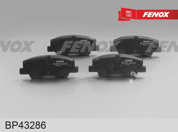 Fenox BP43286 - Гальмівні колодки, дискові гальма autocars.com.ua