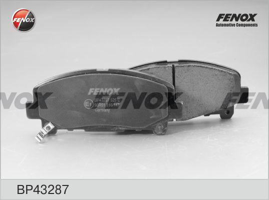 Fenox BP43287 - Гальмівні колодки, дискові гальма autocars.com.ua