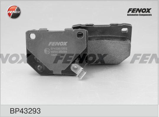 Fenox BP43293 - Гальмівні колодки, дискові гальма autocars.com.ua