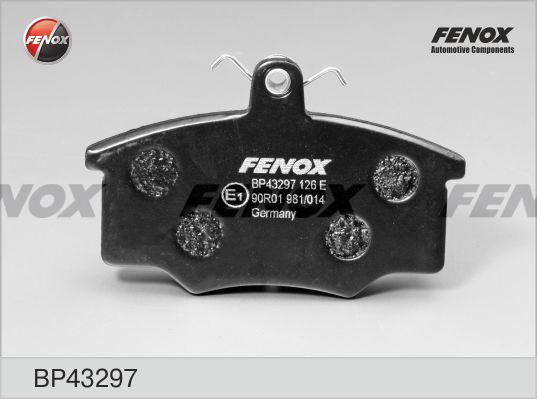 Fenox BP43297 - Тормозные колодки, дисковые, комплект avtokuzovplus.com.ua