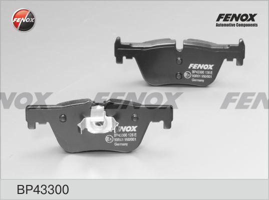 Fenox BP43300 - Тормозные колодки, дисковые, комплект avtokuzovplus.com.ua