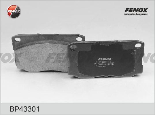 Fenox BP43301 - Гальмівні колодки, дискові гальма autocars.com.ua