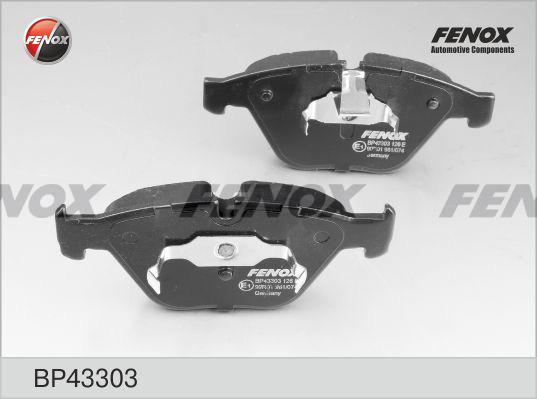 Fenox BP43303 - Тормозные колодки, дисковые, комплект avtokuzovplus.com.ua